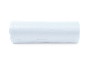Trash bag roll isolated