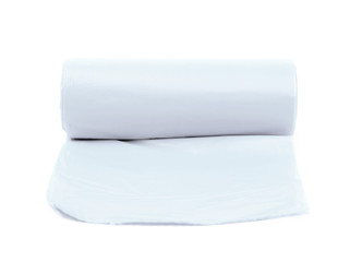 Trash bag roll isolated