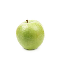 Green granny Smith apple isolated