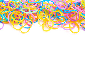 Surface covered with multiple loom bands