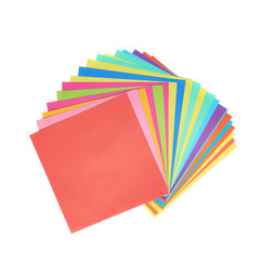 Pile of colorful paper sheets