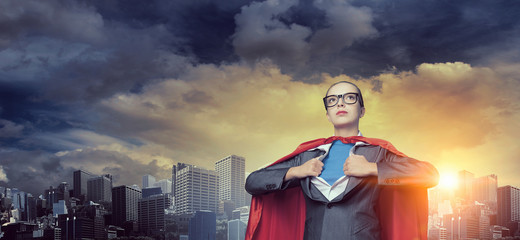 She feels powerful and brave . Mixed media