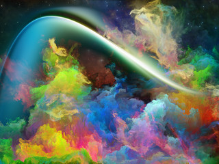 Obraz na płótnie Canvas Dance of Space Nebula