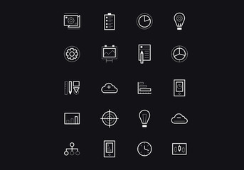 Icons design tample