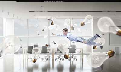 When tired of monotonous work . Mixed media