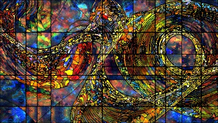 Kussenhoes Conceptual Stained Glass © agsandrew
