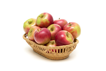ripe apples isolated on a white background