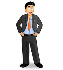 Obraz premium smiling businessman