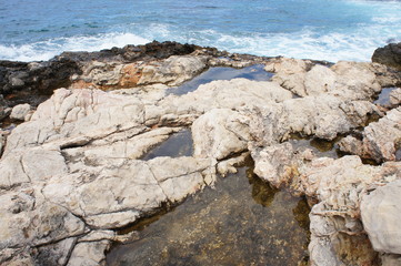 Rock coastline