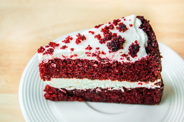 Velvet red cake.