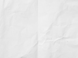 Crumpled white paper background - obrazy, fototapety, plakaty