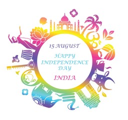 Symbol of independence day of India