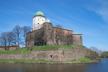 Fototapeta na wymiar Vyborg castle the may sunny day. Leningrad region, Russia