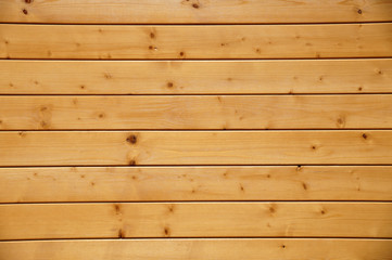 Wooden facing surface