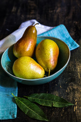 Fresh pear fruits