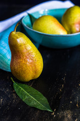 Fresh pear fruits
