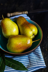 Fresh pear fruits