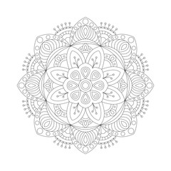 Abstract design elements. Round mandalas in vector. Graphic template for your design. Decorative retro ornament.