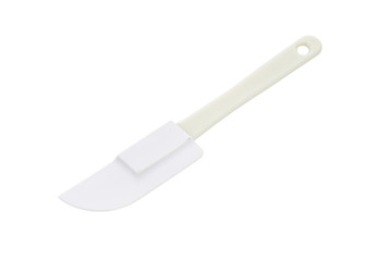 white silicone spatula
