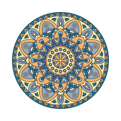 Abstract design elements. Round mandalas in vector. Graphic template for your design. Decorative retro ornament.