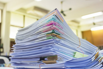 a file folder with documents and important documents