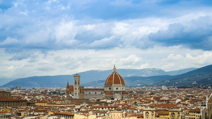 Florence Skyline, Cathedral Santa Maria del Fiore, Italy