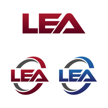 Modern 3 Letters Initial logo Vector Swoosh Red Blue lea