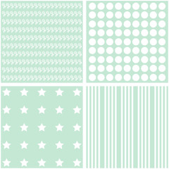Vector set of 4 retro background patterns