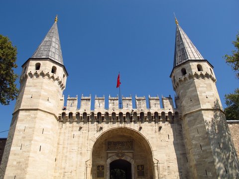 Topkapi Palace gate Istanbul Turkey