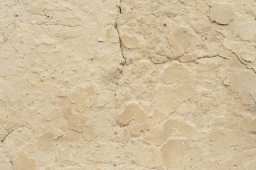 Wall fragment with scratches and cracks