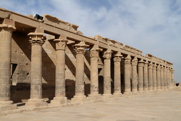 Der Isis Tempel von Philae in Ägypten 