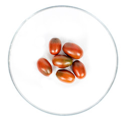 Fresh tomatoes on plate
