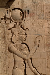Hieroglyphen und Tempelbilder in Ägypten 