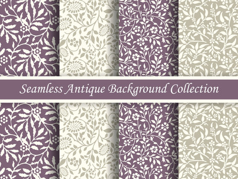 Antique seamless background collection_127