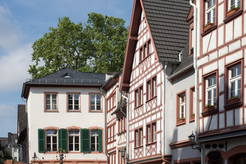 Fachwerkgebäude am Kirschgarten in Mainz, Rheinland-Pfalz