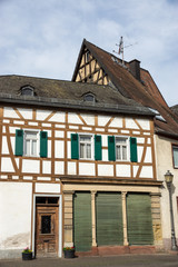 Fachwerkhäuser in der Grabengasse in der Altstadt von Eltville am Rhein, Rheingau, Hessen