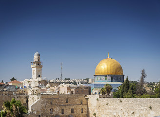 Fototapeta na wymiar al aqsa mosque landmark in old town of jesuralem israel