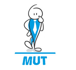 Stick Figure Series Blue / Mut