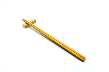Wooden chopsticks, Sushi chopsticks isolated on white background