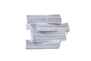 a file folder with documents and important document,isolated Background