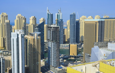 Dubai Marina panoramic view