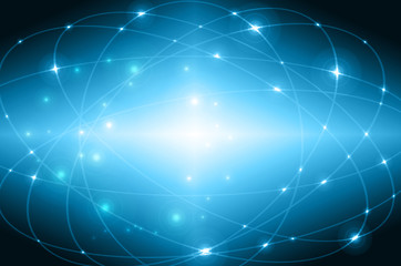 Best Internet Concept of global business.Technological background. Rays symbols Wi-Fi, of the Internet, television, mobile and satellite communications