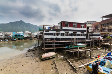 Fototapeta na wymiar Tai O fishing village Lantau Island Hong Kong