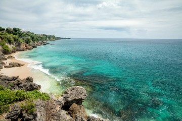 Fototapeta na wymiar Holiday in Bali, Indonesia - Kubu Beach And Pantai Tengal Wangi