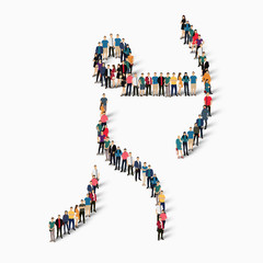 people sports archery vector