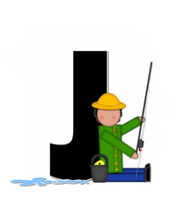 Alphabet Children Gone Fishing J