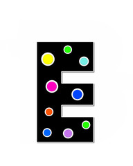 Alphabet Children Decorating Just Letters E