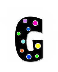 Alphabet Children Decorating Just Letters G