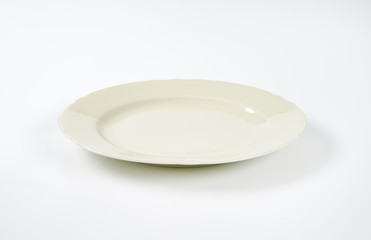 White porcelain dinner plate
