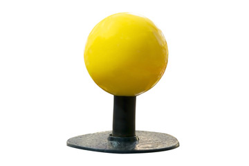 yellow joystick isolated © lovemelovemypic